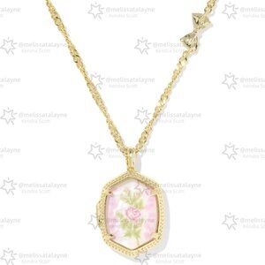 Kendra Scott x LoveShackFancy Daphne Gold Locket Necklace